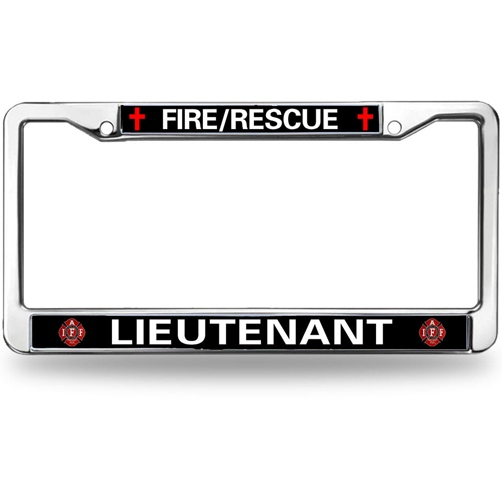 Firefighter License Plate Frame for Car Lovers Firefighter Pride Scratch-Resistant License Plate Frame Fire Rescue Power License Plate Frame Devoted Gift For Firefighter