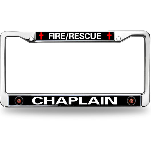 Firefighter License Plate Frame Inspirational Fire Rescue Chaplain Scratch-Resistant License Plate Frame Fireman Superhero License Plate Frame Thankful Gift For Firefighter