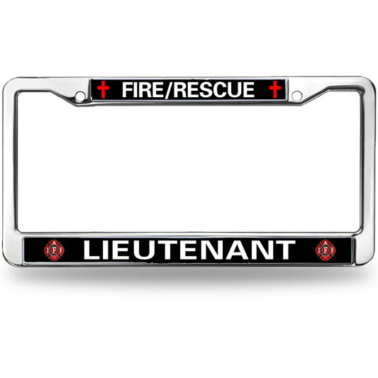 Firefighter License Plate Frame for Car Lovers Firefighter Pride Scratch-Resistant License Plate Frame Fire Rescue Power License Plate Frame Devoted Gift For Firefighter
